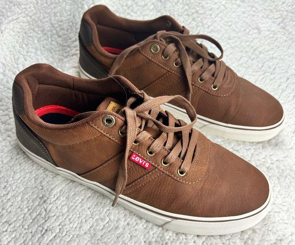 Levi's Miles WX Stacked Classic Casual Brown Sneakers Shoes Mens - Size 9.5 - K4